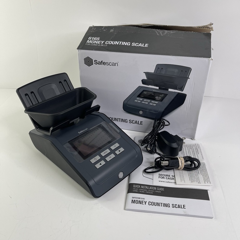 Safescan 6165 G3 Money Counting Scales 131-0700 For Coins And Notes W/ Box